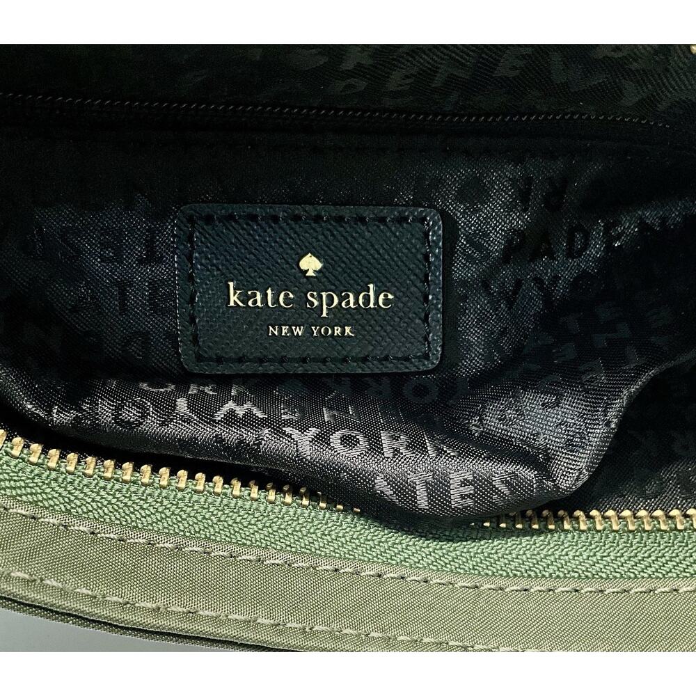 Kate Spade New York Dessi Wilson Road Nylon Crossbody Bag In Olive Green NWOT - Picture 11 of 15